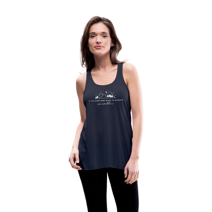 If the Stars Were Made to Worship So Will I Women's Tank - navy