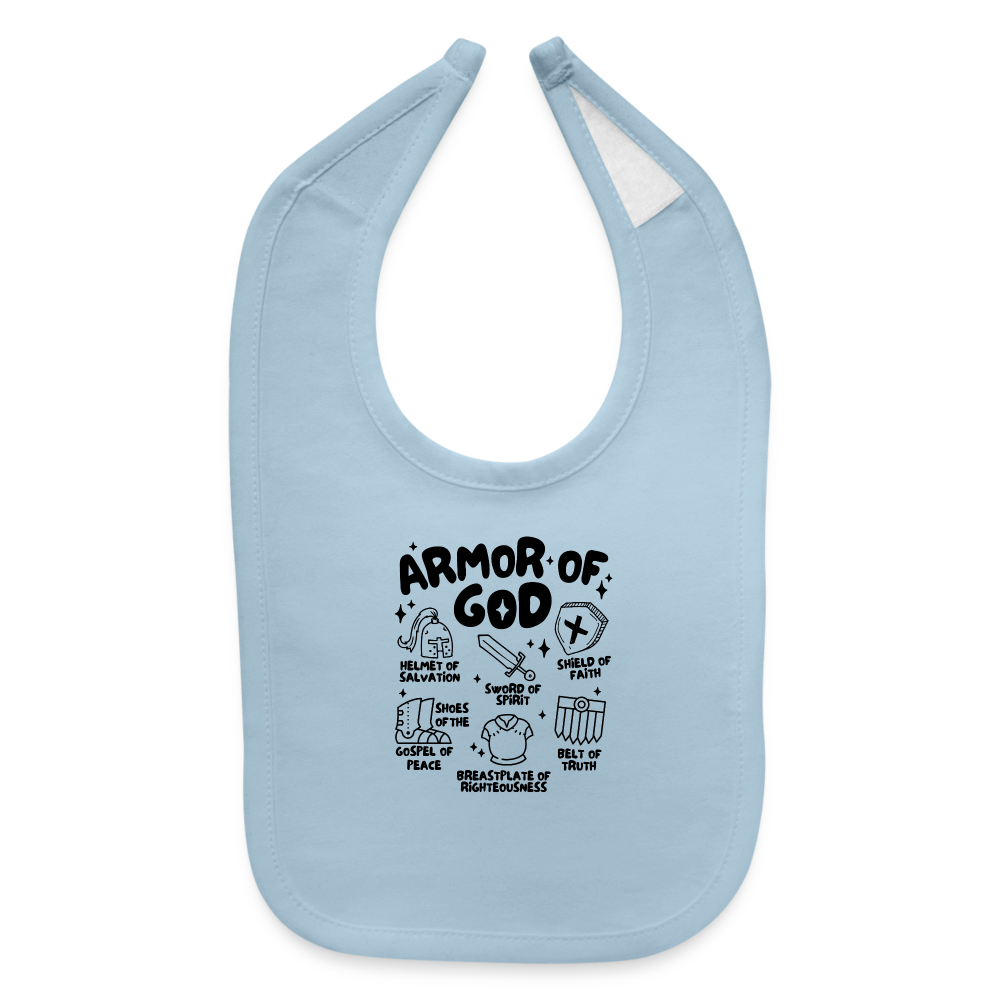 Armor of God Baby Bib - light blue