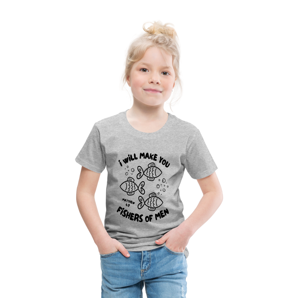 I Will Make You Fishers of Men Toddler T-Shirt - heather gray