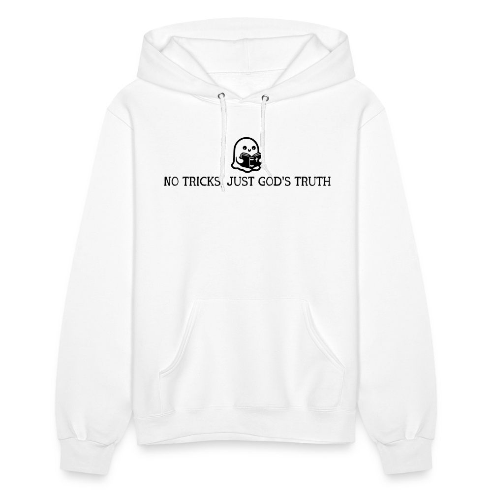 No Tricks Just God's Truth (Bible) Women's Hoodie - white