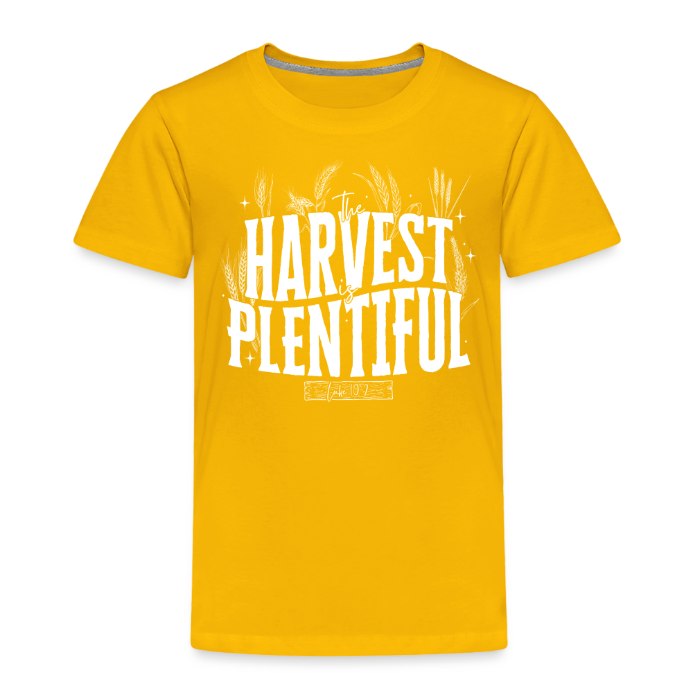 The Harvest is Plentiful (W) Toddler T-Shirt - sun yellow