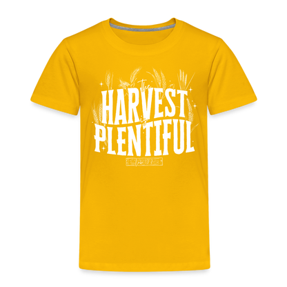 The Harvest is Plentiful (W) Toddler T-Shirt - sun yellow