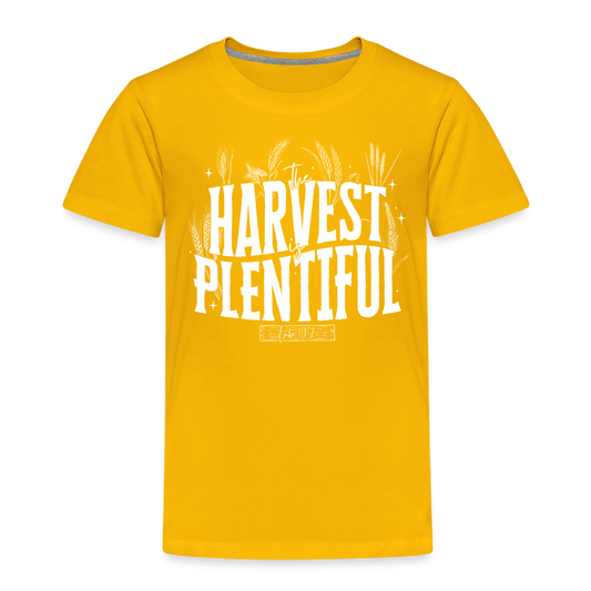 The Harvest is Plentiful (W) Toddler T-Shirt - sun yellow