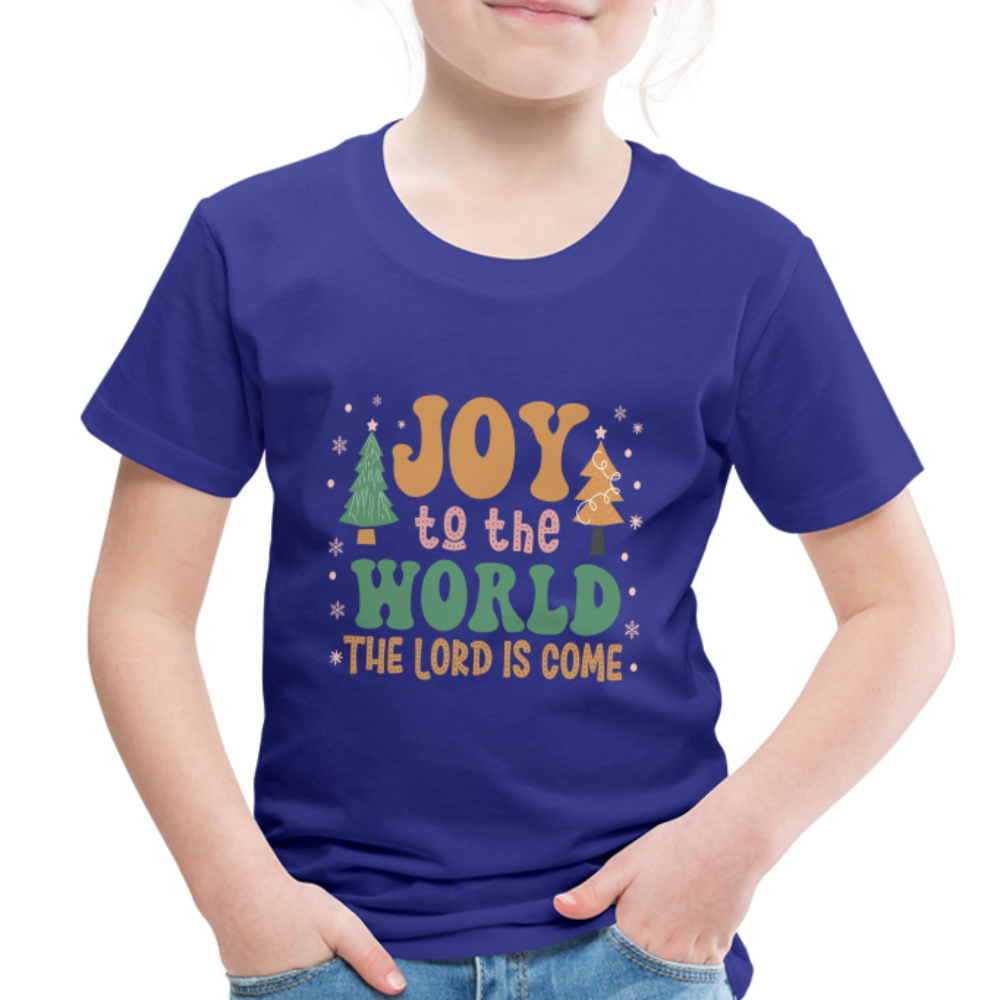 Joy to the Lord Christmas Family Toddler Premium T-Shirt - royal blue