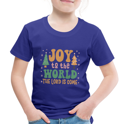 Joy to the Lord Christmas Family Toddler Premium T-Shirt - royal blue