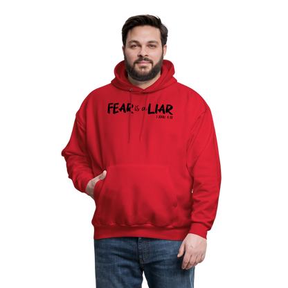 Fear is a Liar Men's Hoodie - red