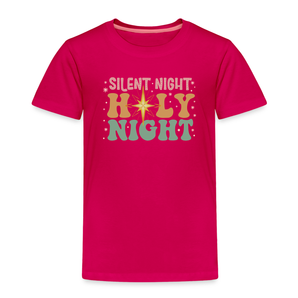 Silent Night Christmas Family Toddler Premium T-Shirt - dark pink