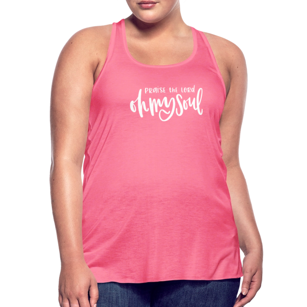 Praise the Lord Oh My Soul Women's Tank - neon pink