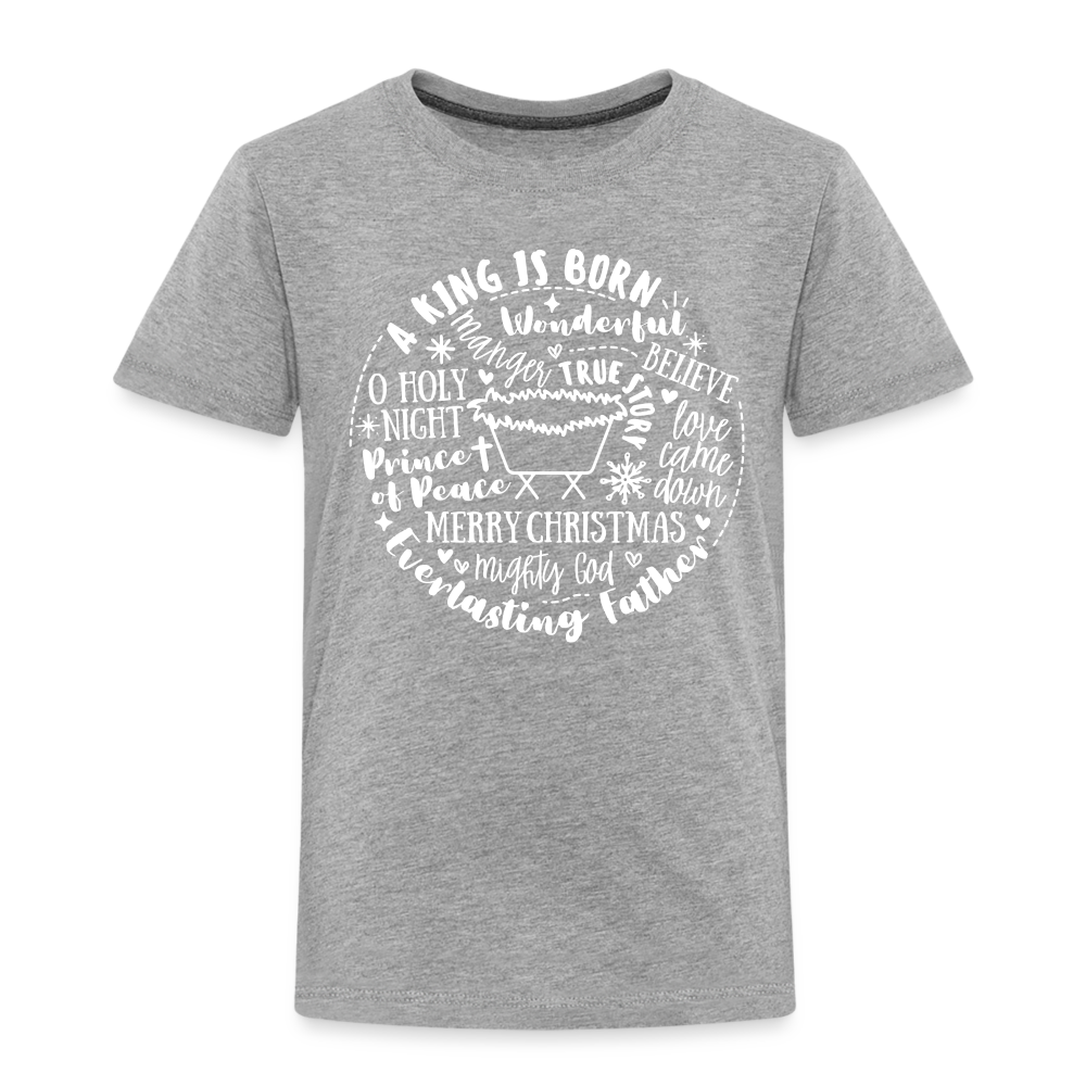 Manger Collage (W) Toddler T-Shirt - heather gray