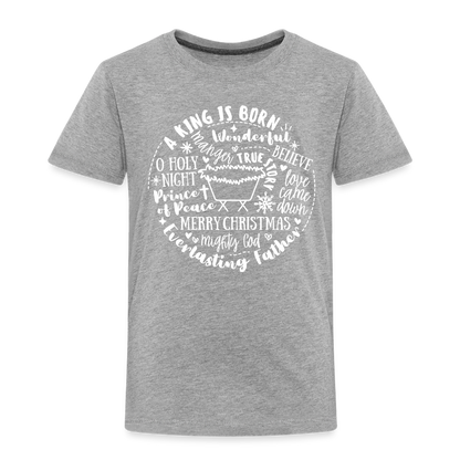 Manger Collage (W) Toddler T-Shirt - heather gray