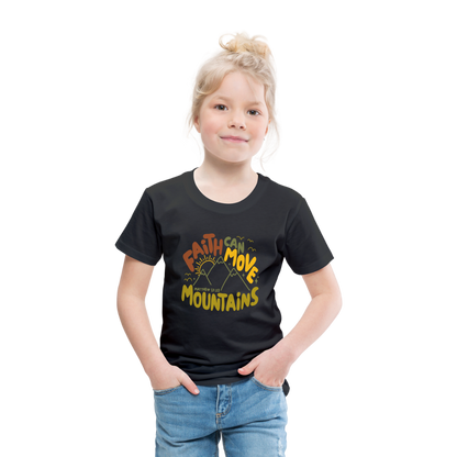 Faith Can Move Mountains (Color) Toddler T-Shirt - black