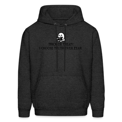 Trick or Treat I Choose Truth (Bible) Men's Hoodie - charcoal grey