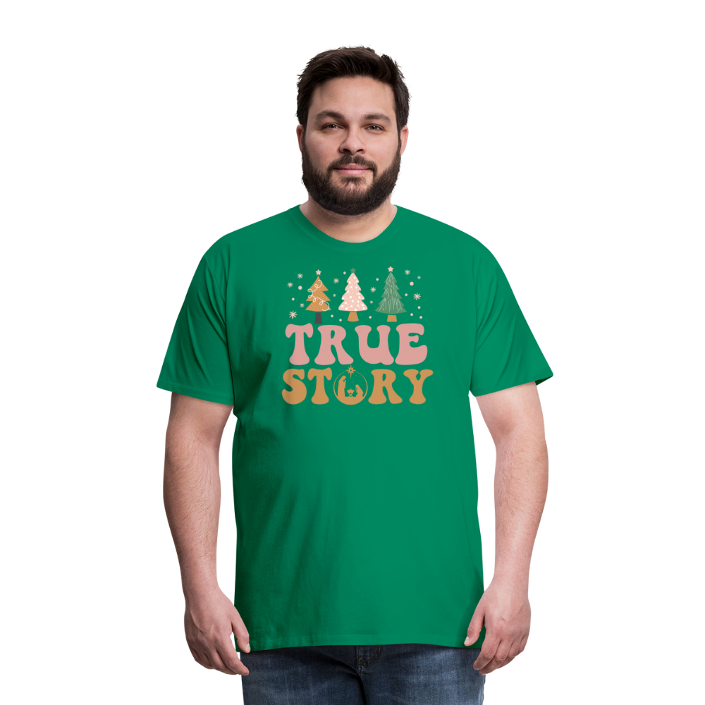 True Story Christmas Family Men's Premium T-Shirt - kelly green