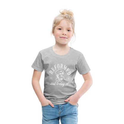 Reformed & Loving It (W) Reformation Day Toddler T-Shirt - heather gray