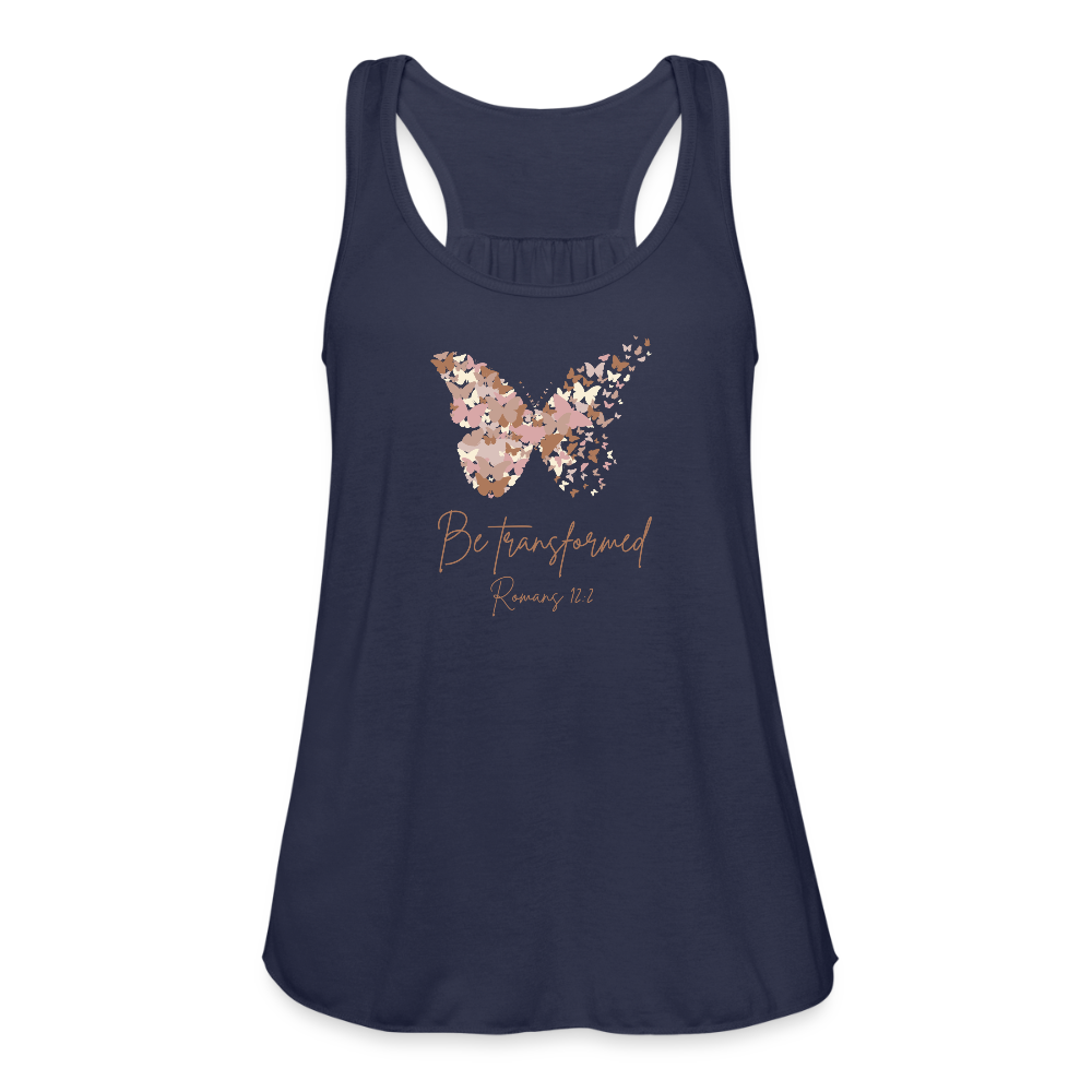 Be Transformed Romans 12:2 Women’s Tank - navy