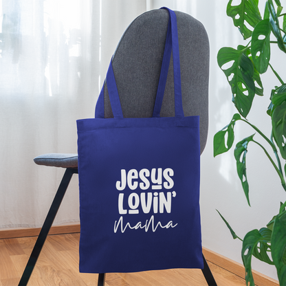 Jesus Lovin Mama Tote Bag - royal blue