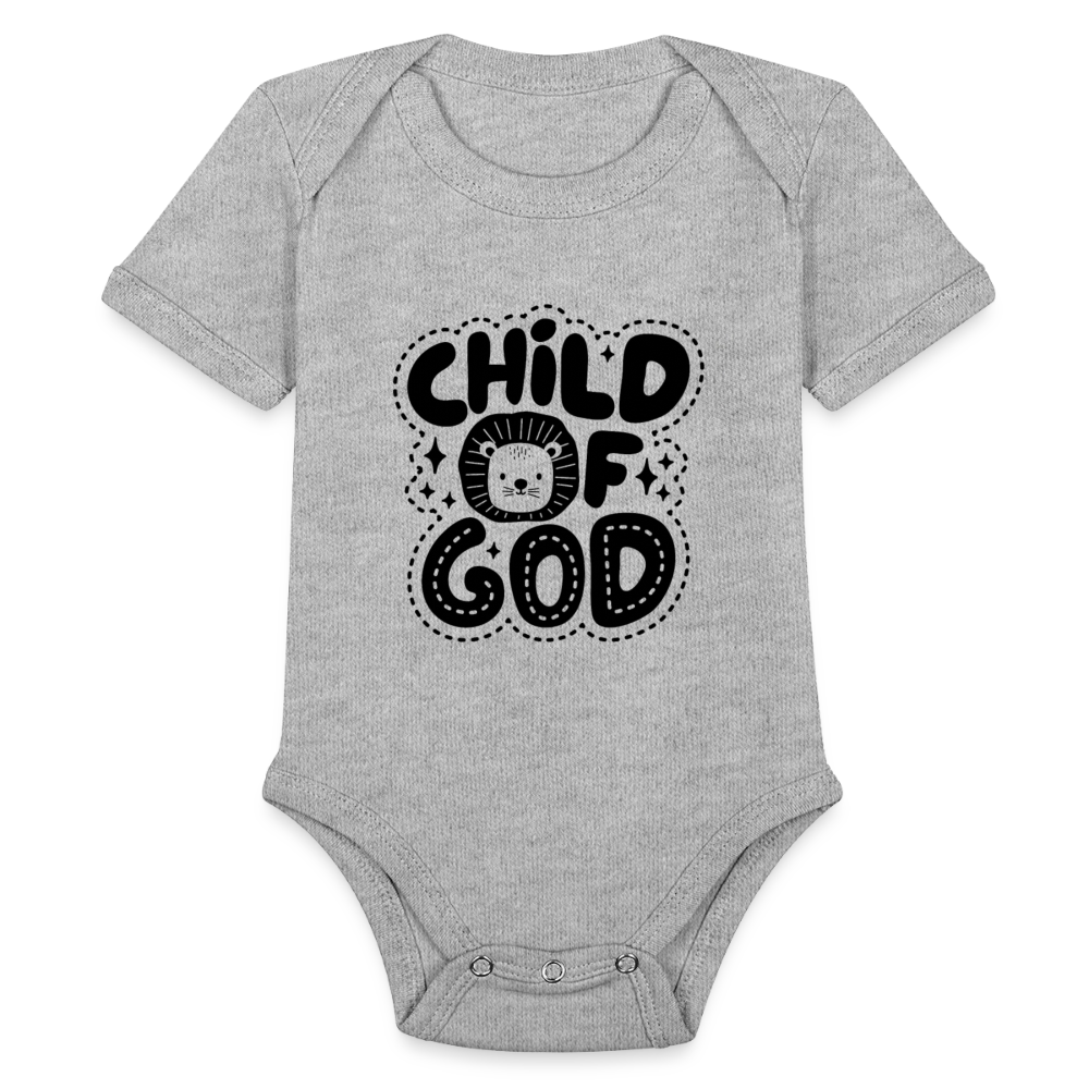 Child of God Baby Onesie Bodysuit - heather grey