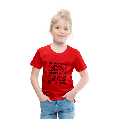 Christmas Collage Toddler T-Shirt - red