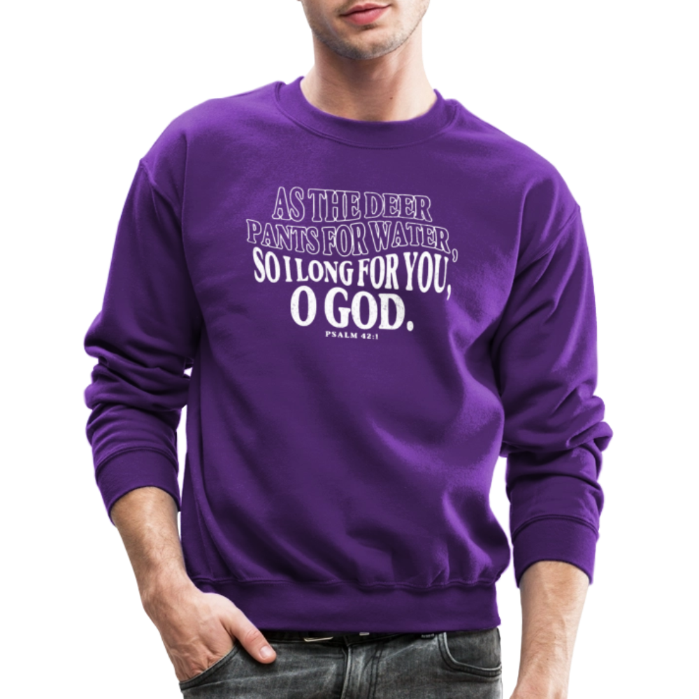 As the Deer Pants for the Water (W) Men's Sweater - purple