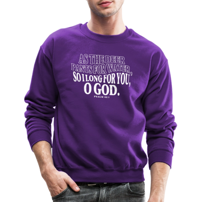 As the Deer Pants for the Water (W) Men's Sweater - purple