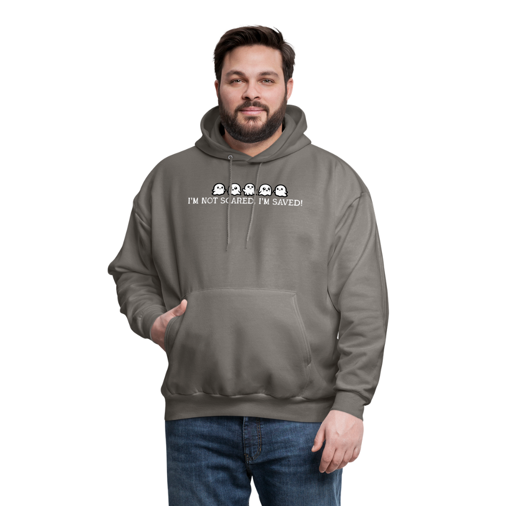 I'm Not Scared I'm Saved (W) Men's Hoodie - asphalt gray