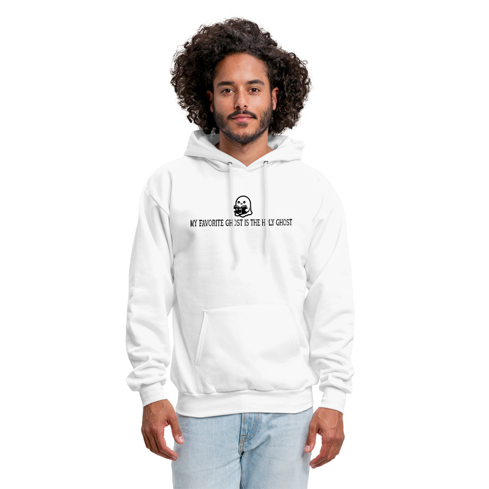 My Favorite Ghost is the Holy Ghost (Bible) Men's Hoodie - white