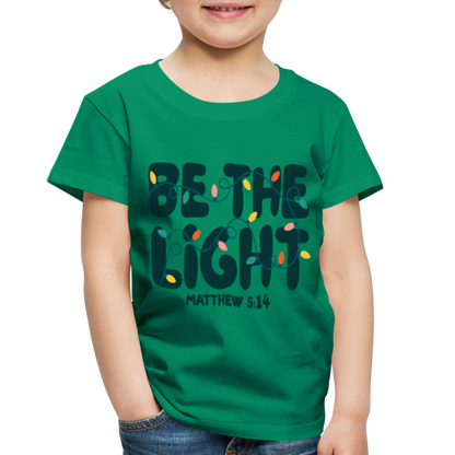 Be the Light Christmas Toddler Shirt - kelly green