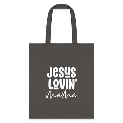 Jesus Lovin Mama Tote Bag - charcoal