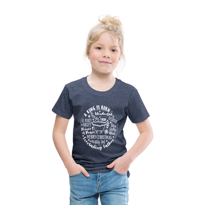 Manger Collage (W) Toddler T-Shirt - heather blue