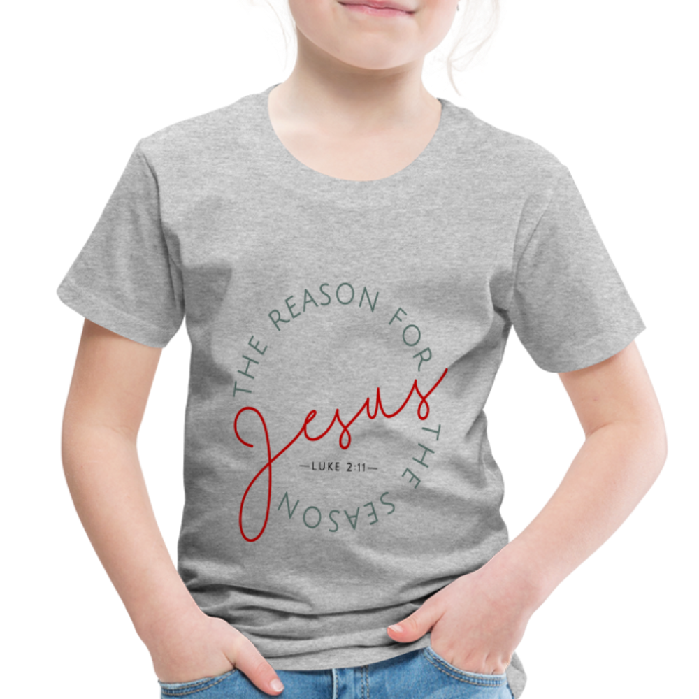 The Reason for the Season Christmas Toddler Shirt - heather gray