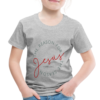 The Reason for the Season Christmas Toddler Shirt - heather gray