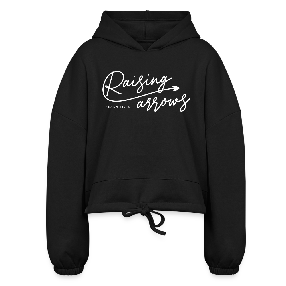 Raising Arrows (W) Women’s Cropped Hoodie - black