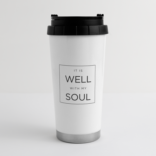 It is Well 16 oz Travel Mug - white