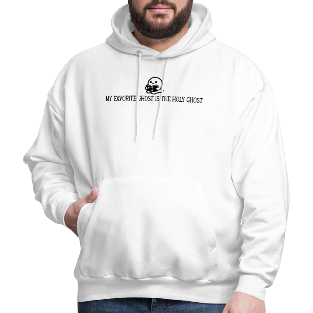 My Favorite Ghost is the Holy Ghost (Bible) Men's Hoodie - white