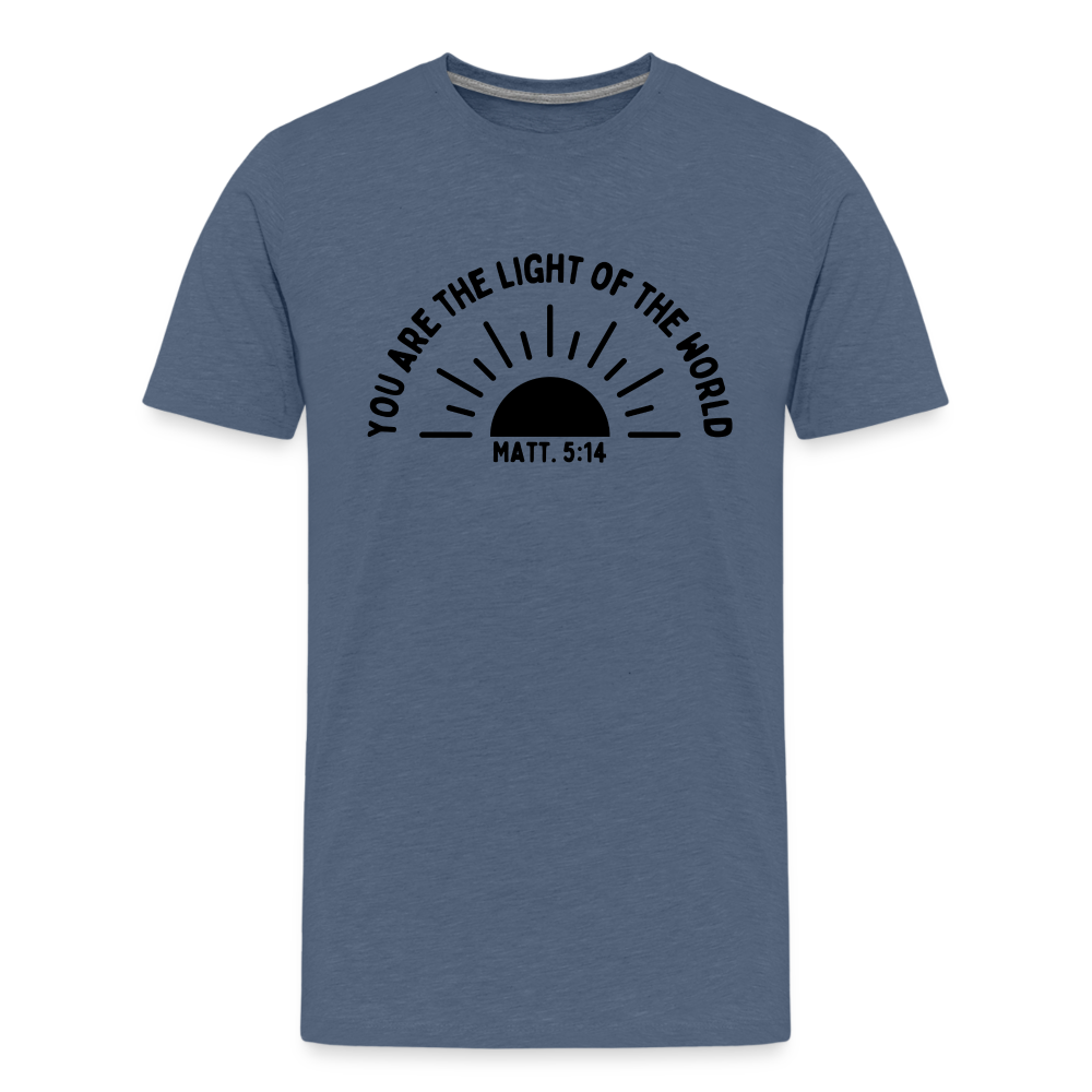 You are the Light of the World Kid's T-Shirt - heather blue