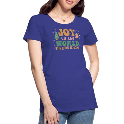 Joy to the World Christmas Family Women’s Premium T-Shirt - royal blue