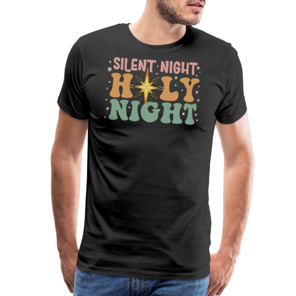 Silent Night Christmas Family Men's Premium T-Shirt - black