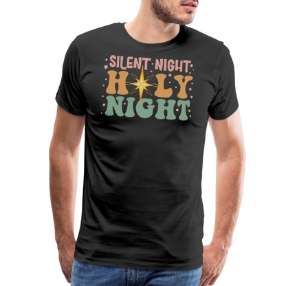 Silent Night Christmas Family Men's Premium T-Shirt - black