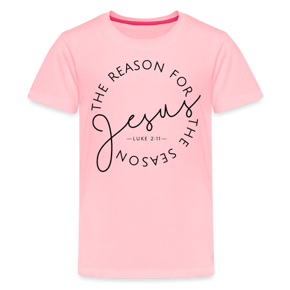 The Reason for the Season Christmas Kids' Premium T-Shirt - pink