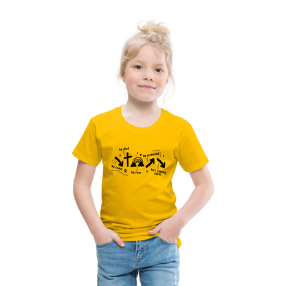 He Came He Died He Rose Toddler T-Shirt - sun yellow