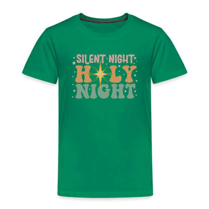 Silent Night Christmas Family Toddler Premium T-Shirt - kelly green