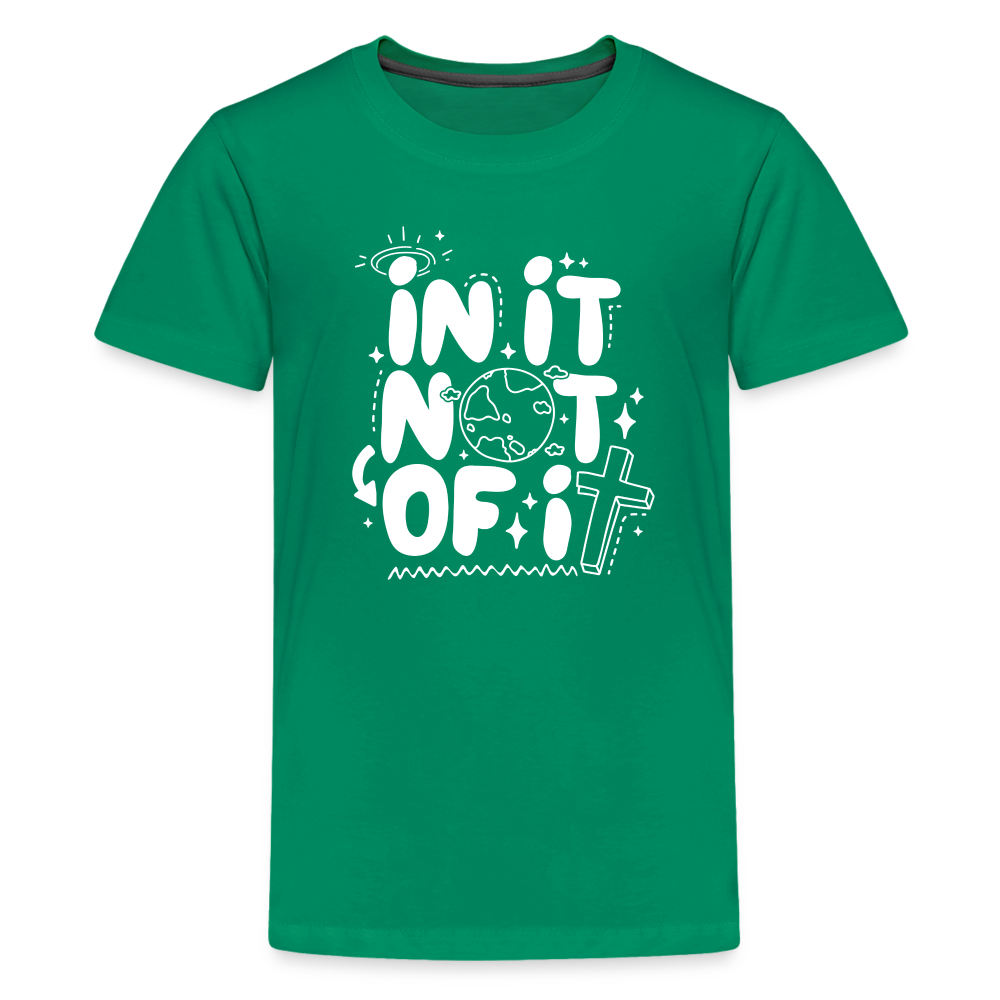 In It Not of It Kid's (W) T-Shirt - kelly green