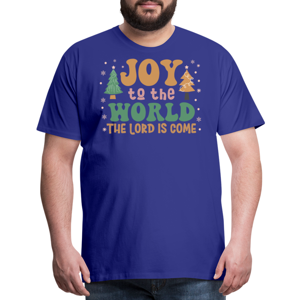 Joy to the World Christmas Family Men's Premium T-Shirt - royal blue