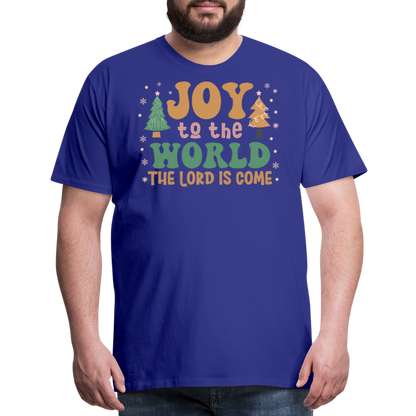 Joy to the World Christmas Family Men's Premium T-Shirt - royal blue