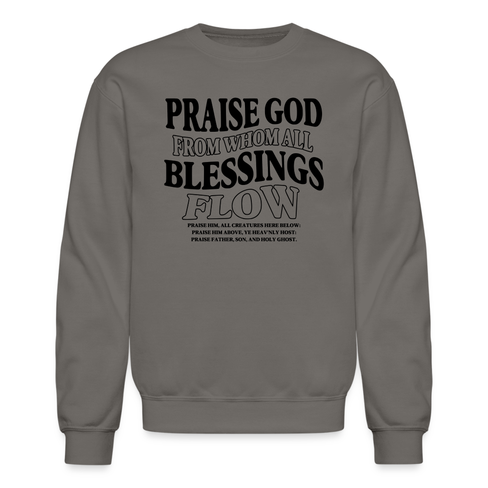 Praise God from Whom All Blessings Flow Men's Sweater - asphalt gray