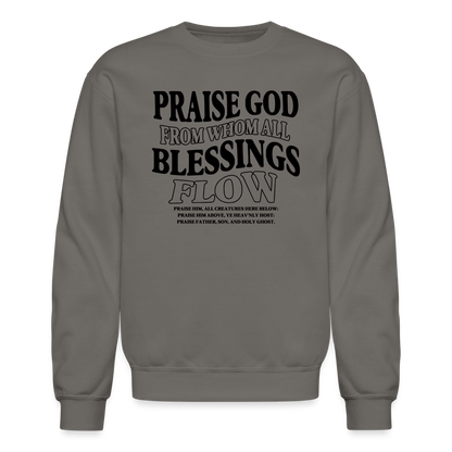 Praise God from Whom All Blessings Flow Men's Sweater - asphalt gray