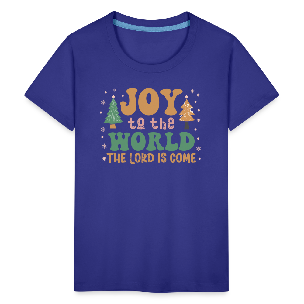 Joy to the World Christmas Family Kids' Premium T-Shirt - royal blue