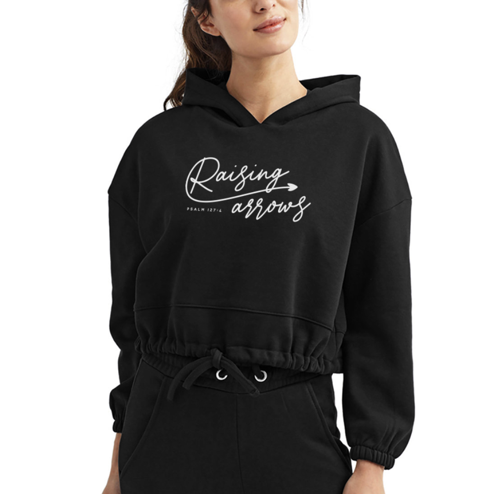 Raising Arrows (W) Women’s Cropped Hoodie - black