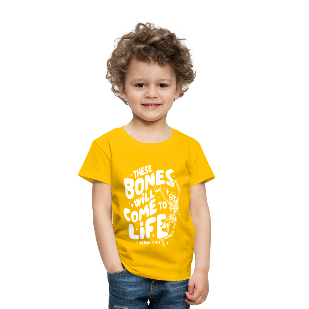 These Bones will Come to Life (W) Toddler T-Shirt - sun yellow