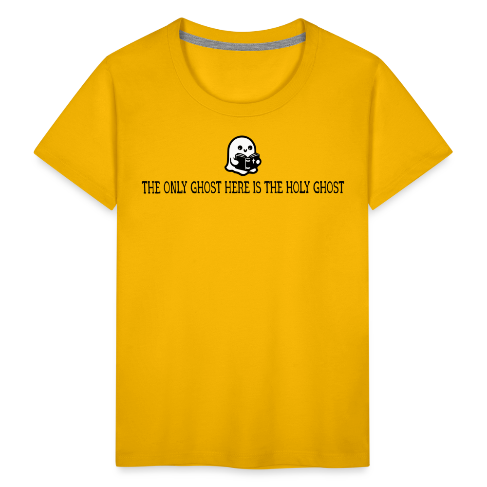 The Only Ghost Here is the Holy Ghost (Bible) Toddler T-Shirt - sun yellow